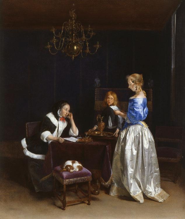 TERBORCH, Gerard The Letter (mk25 oil painting image